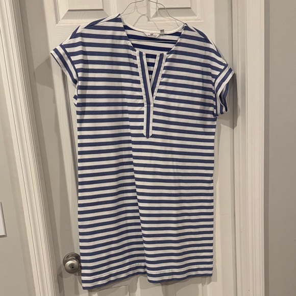 Vineyard Vines Blue and White Striped Dress - Picture 1 of 3